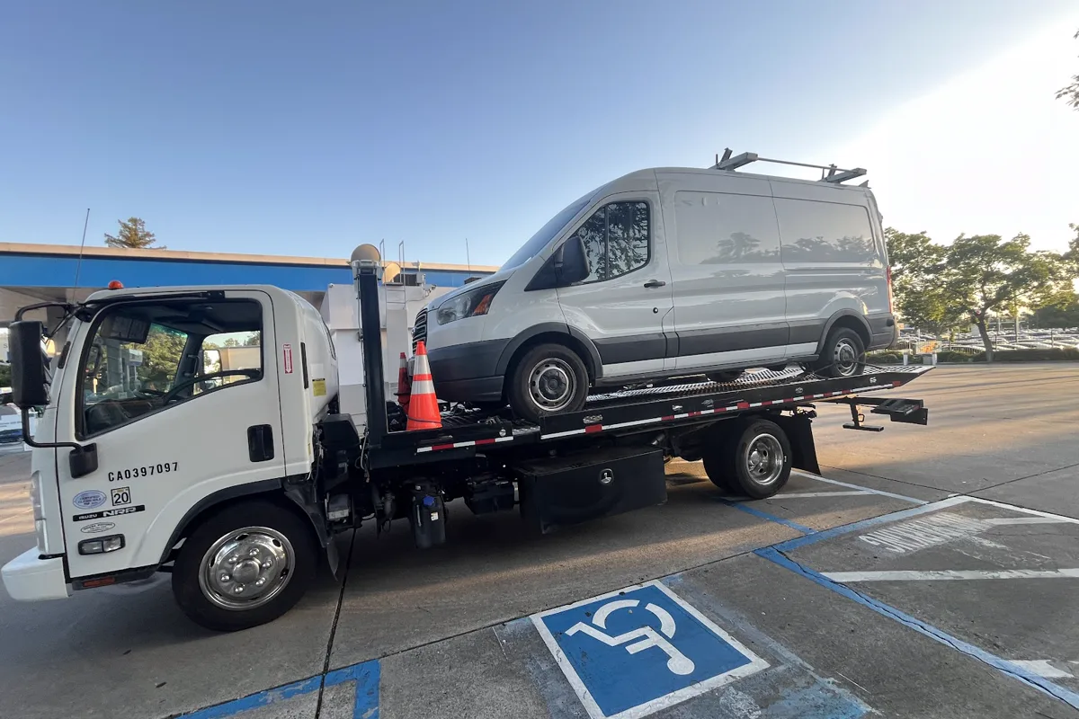 Local towing in Sacramento by Mena's Towing